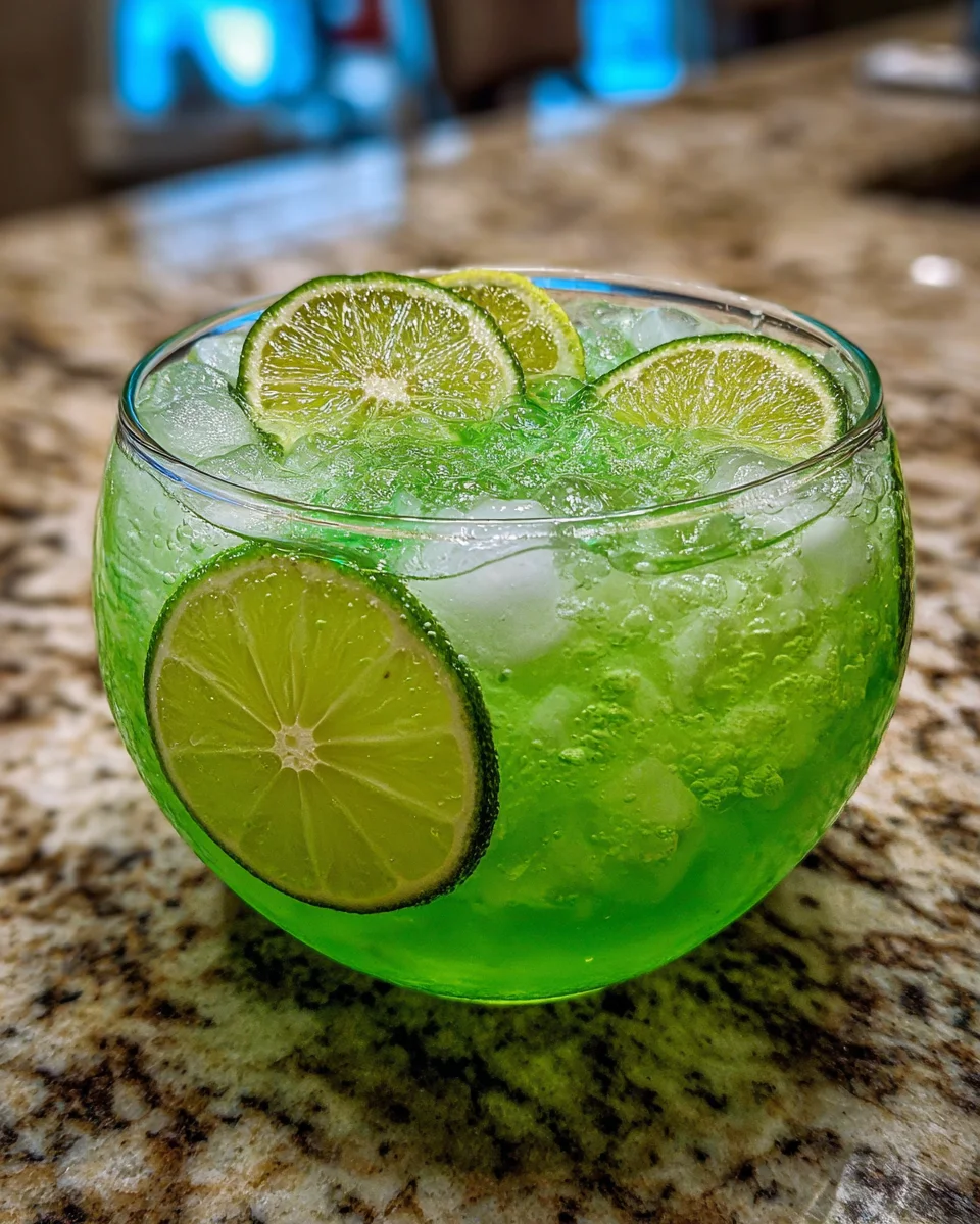 Bright Green Grinch Punch: Fizzy Sherbet Fun for Christmas Parties